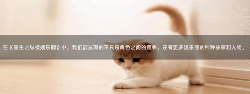 先锋娱乐平台开户：在《重生之纵横娱乐圈》中，我们能发现的不只是角色之间的竞争，还